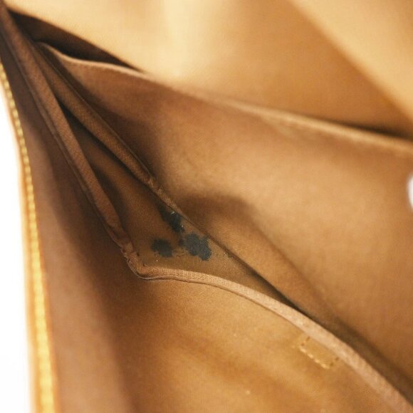 LOUIS VUITTON Logo Saumur 30 Shoulder Bag Monogram Leather Brown - Picture 11 of 14